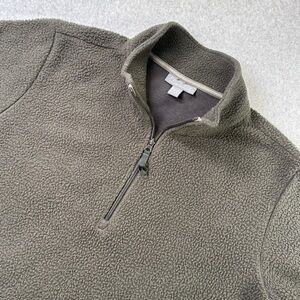 Free Fly Bamboo Blend Fleece Quarter Zip Pullover Gray Mens‎ XL